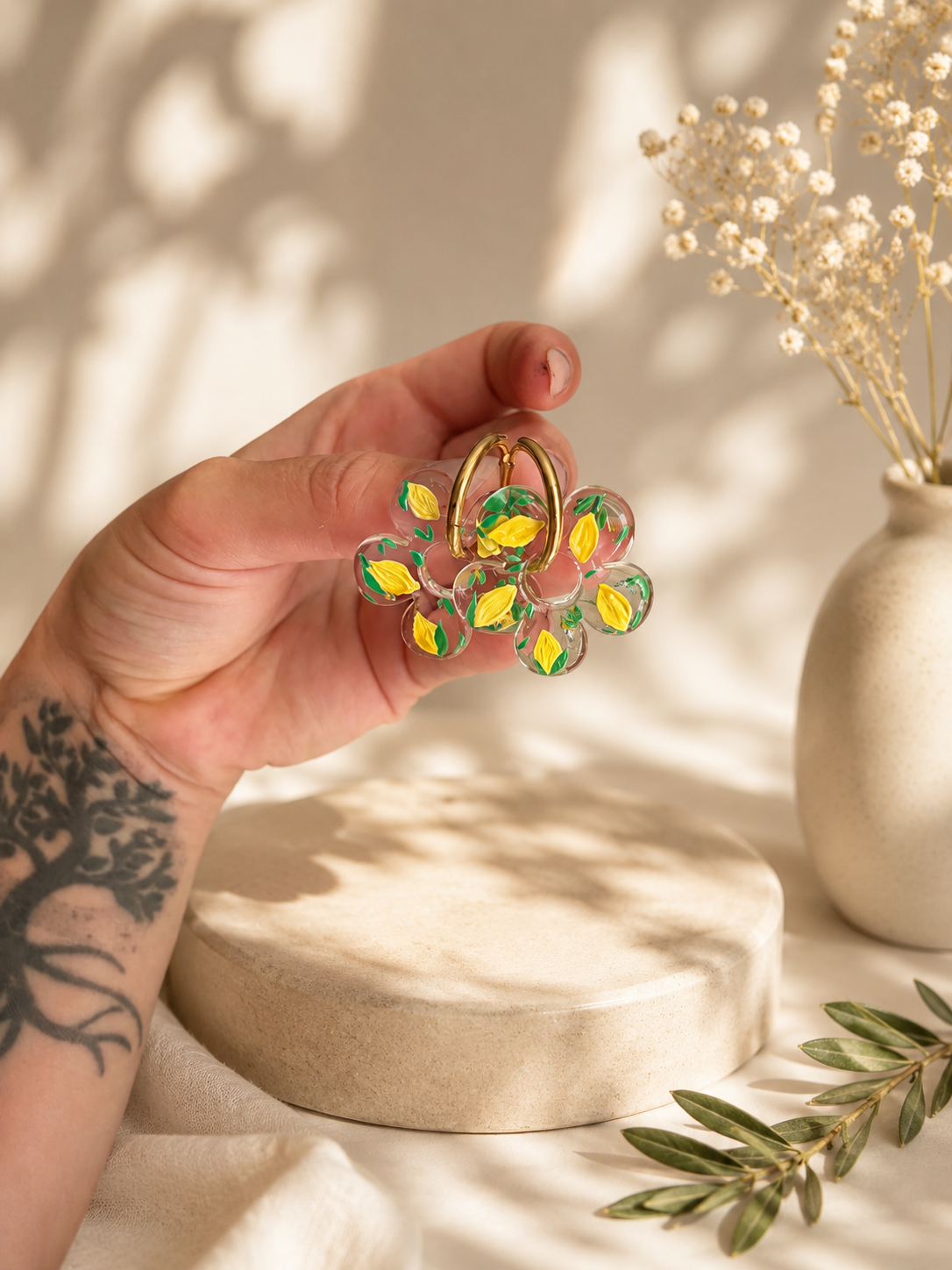 Boucles interchangeables citrons
