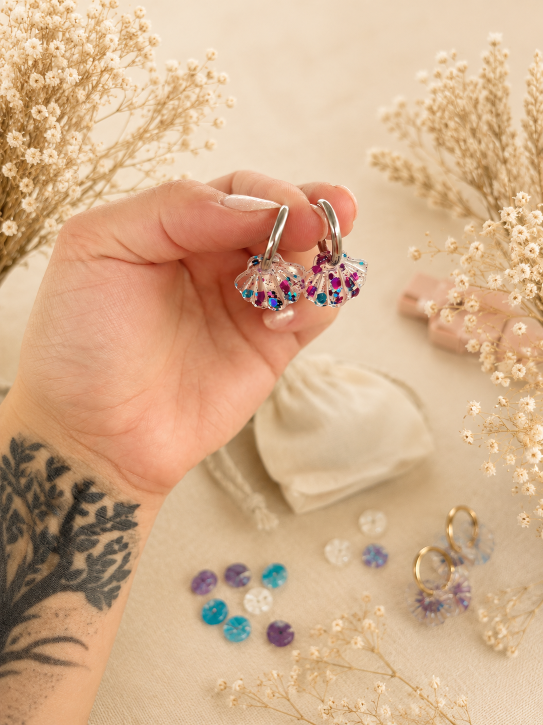 Boucles d'oreilles interchangeables Alizée – Image 3
