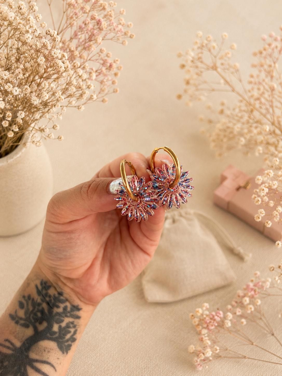 Boucles d'oreilles interchangeables Nina